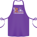 Fook It Im Going Training Top Weightlifting Cotton Apron 100% Organic Purple