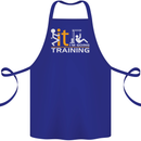 Fook It Im Going Training Top Weightlifting Cotton Apron 100% Organic Royal Blue
