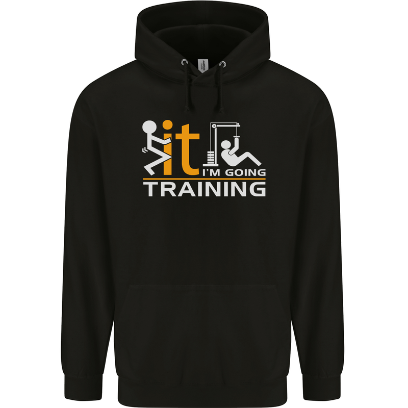 Fook It Im Going Training Top Weightlifting Mens 80% Cotton Hoodie Black