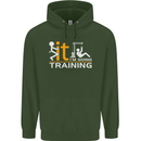Fook It Im Going Training Top Weightlifting Mens 80% Cotton Hoodie Forest Green