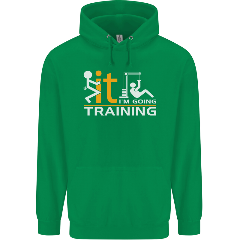 Fook It Im Going Training Top Weightlifting Mens 80% Cotton Hoodie Irish Green