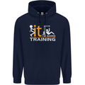 Fook It Im Going Training Top Weightlifting Mens 80% Cotton Hoodie Navy Blue