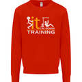 Fook It Im Going Training Top Weightlifting Mens Sweatshirt Jumper Bright Red