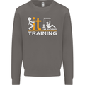 Fook It Im Going Training Top Weightlifting Mens Sweatshirt Jumper Charcoal