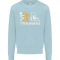Fook It Im Going Training Top Weightlifting Mens Sweatshirt Jumper Light Blue