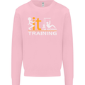 Fook It Im Going Training Top Weightlifting Mens Sweatshirt Jumper Light Pink