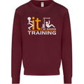 Fook It Im Going Training Top Weightlifting Mens Sweatshirt Jumper Maroon
