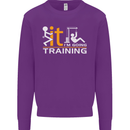 Fook It Im Going Training Top Weightlifting Mens Sweatshirt Jumper Purple