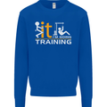Fook It Im Going Training Top Weightlifting Mens Sweatshirt Jumper Royal Blue