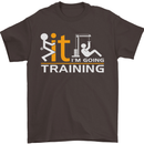 Fook It Im Going Training Top Weightlifting Mens T-Shirt Cotton Gildan Dark Chocolate