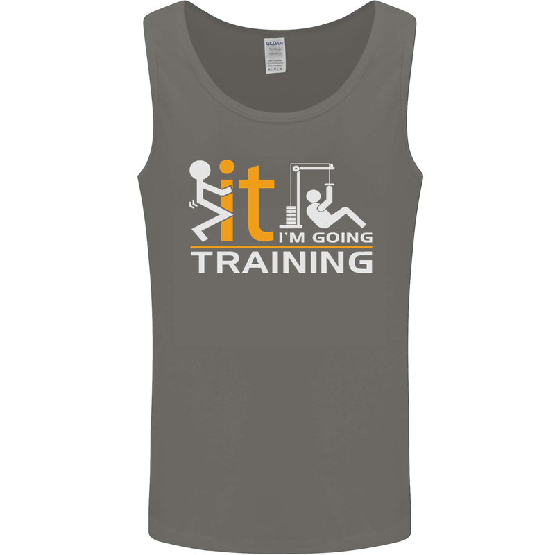 Fook It Im Going Training Top Weightlifting Mens Vest Tank Top Charcoal