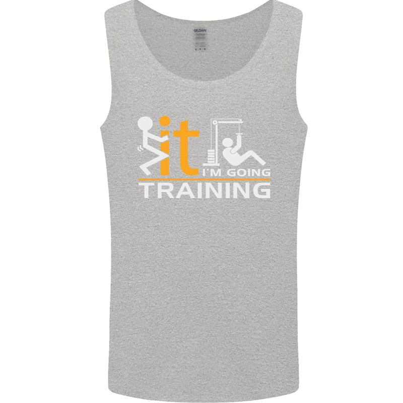 Fook It Im Going Training Top Weightlifting Mens Vest Tank Top Sports Grey