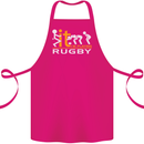 Fook It Im Playing Rugby Union Player Funny Cotton Apron 100% Organic Pink