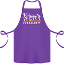 Fook It Im Playing Rugby Union Player Funny Cotton Apron 100% Organic Purple