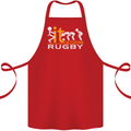 Fook It Im Playing Rugby Union Player Funny Cotton Apron 100% Organic Red