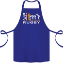 Fook It Im Playing Rugby Union Player Funny Cotton Apron 100% Organic Royal Blue