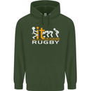 Fook It Im Playing Rugby Union Player Funny Mens 80% Cotton Hoodie Forest Green