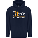 Fook It Im Playing Rugby Union Player Funny Mens 80% Cotton Hoodie Navy Blue