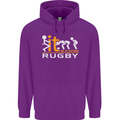Fook It Im Playing Rugby Union Player Funny Mens 80% Cotton Hoodie Purple