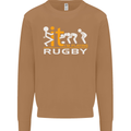 Fook It Im Playing Rugby Union Player Funny Mens Sweatshirt Jumper Caramel Latte