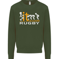 Fook It Im Playing Rugby Union Player Funny Mens Sweatshirt Jumper Forest Green