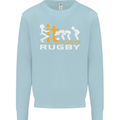 Fook It Im Playing Rugby Union Player Funny Mens Sweatshirt Jumper Light Blue