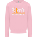 Fook It Im Playing Rugby Union Player Funny Mens Sweatshirt Jumper Light Pink