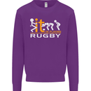 Fook It Im Playing Rugby Union Player Funny Mens Sweatshirt Jumper Purple