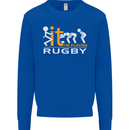 Fook It Im Playing Rugby Union Player Funny Mens Sweatshirt Jumper Royal Blue