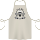 Fook Off My Life Rules Skull Finger Flip Cotton Apron 100% Organic Natural