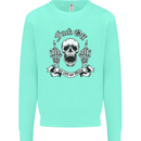 Fook Off My Life Rules Skull Finger Flip Mens Sweatshirt Jumper Peppermint