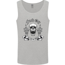Fook Off My Life Rules Skull Finger Flip Mens Vest Tank Top Sports Grey