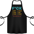 Fook Off Yeah You Me This Funny Offensive Cotton Apron 100% Organic Black