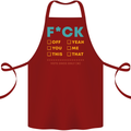 Fook Off Yeah You Me This Funny Offensive Cotton Apron 100% Organic Maroon