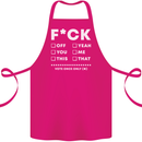 Fook Off Yeah You Me This Funny Offensive Cotton Apron 100% Organic Pink