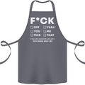 Fook Off Yeah You Me This Funny Offensive Cotton Apron 100% Organic Steel