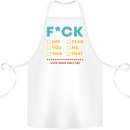Fook Off Yeah You Me This Funny Offensive Cotton Apron 100% Organic White