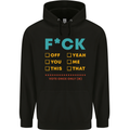Fook Off Yeah You Me This Funny Offensive Mens 80% Cotton Hoodie Black