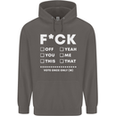 Fook Off Yeah You Me This Funny Offensive Mens 80% Cotton Hoodie Charcoal
