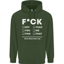 Fook Off Yeah You Me This Funny Offensive Mens 80% Cotton Hoodie Forest Green
