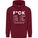 Fook Off Yeah You Me This Funny Offensive Mens 80% Cotton Hoodie Maroon