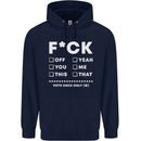Fook Off Yeah You Me This Funny Offensive Mens 80% Cotton Hoodie Navy Blue
