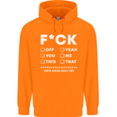 Fook Off Yeah You Me This Funny Offensive Mens 80% Cotton Hoodie Orange