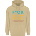 Fook Off Yeah You Me This Funny Offensive Mens 80% Cotton Hoodie Sand