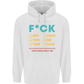 Fook Off Yeah You Me This Funny Offensive Mens 80% Cotton Hoodie White