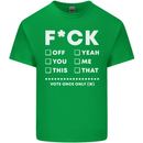 Fook Off Yeah You Me This Funny Offensive Mens Cotton T-Shirt Tee Top Irish Green