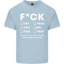 Fook Off Yeah You Me This Funny Offensive Mens Cotton T-Shirt Tee Top Light Blue
