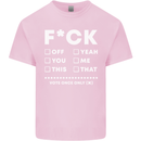 Fook Off Yeah You Me This Funny Offensive Mens Cotton T-Shirt Tee Top Light Pink