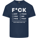 Fook Off Yeah You Me This Funny Offensive Mens Cotton T-Shirt Tee Top Navy Blue
