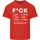 Fook Off Yeah You Me This Funny Offensive Mens Cotton T-Shirt Tee Top Red